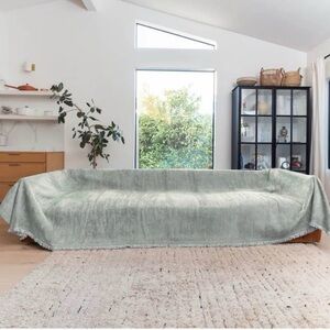 NEW Nolan interior sage green magic sofa blanket / cover